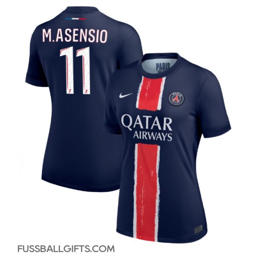 Paris Saint-Germain Marco Asensio #11 Fußballbekleidung Heimtrikot Damen 2024-25 Kurzarm